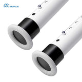 YIJIALE Punch Free Cheap Price Bay Window Custom Bathroom Metal Curtain Rod Set