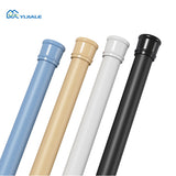 YIJIALE l Shape Extendable Shower Curtain Poles Corner Adjustable Shower Rod For Bathroom