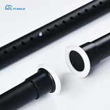 YIJIALE Punch Free Cheap Price Bay Window Custom Bathroom Metal Curtain Rod Set