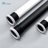 YIJIALE Punch Free Cheap Price Bay Window Custom Bathroom Metal Curtain Rod Set